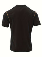 T-shirt Henley à manches courtes pour homme, style western, été 2024