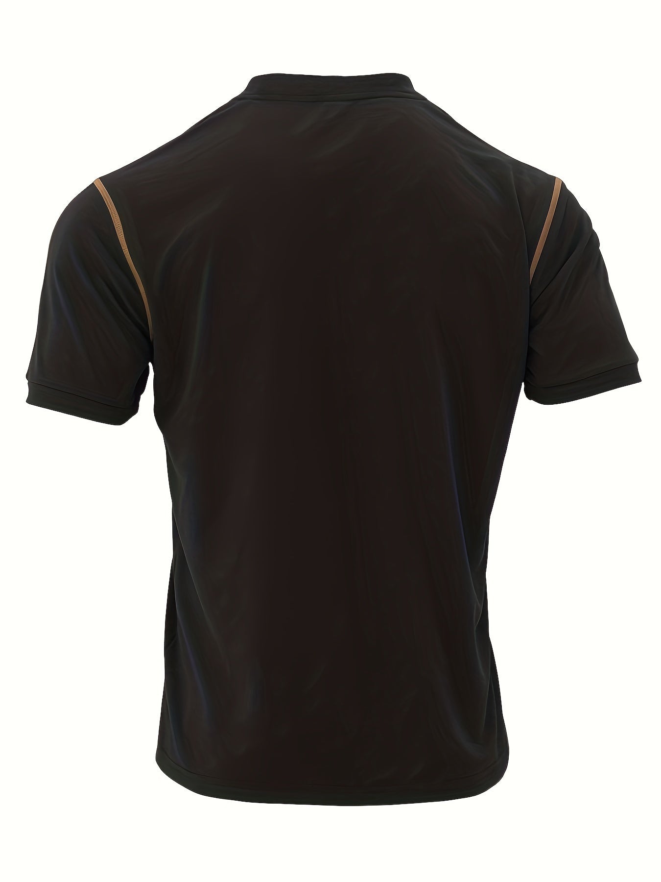 T-shirt Henley à manches courtes pour homme, style western, été 2024