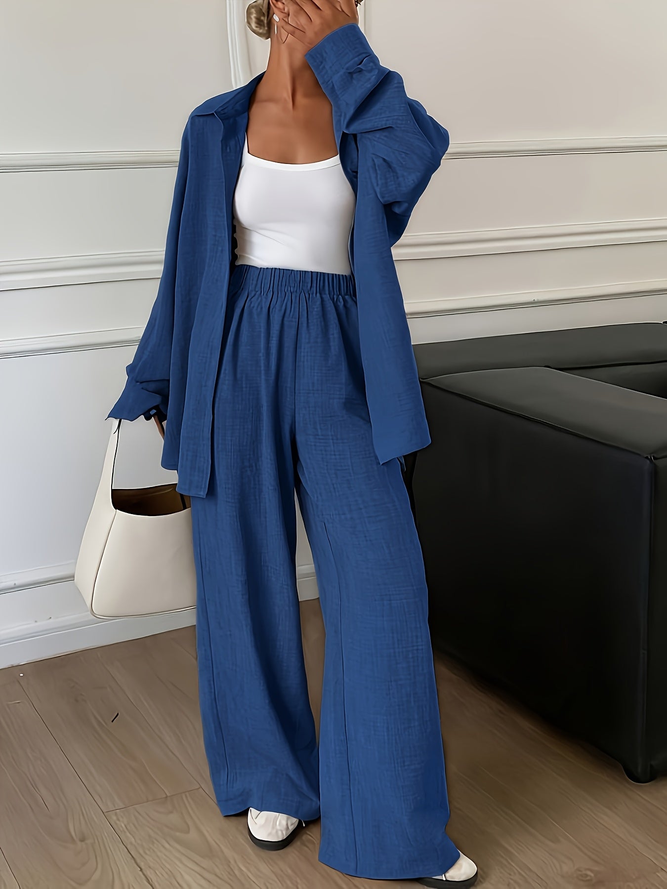 Ensemble Femme Ample Deux Pièces | Chemise Oversize & Pantalon Large