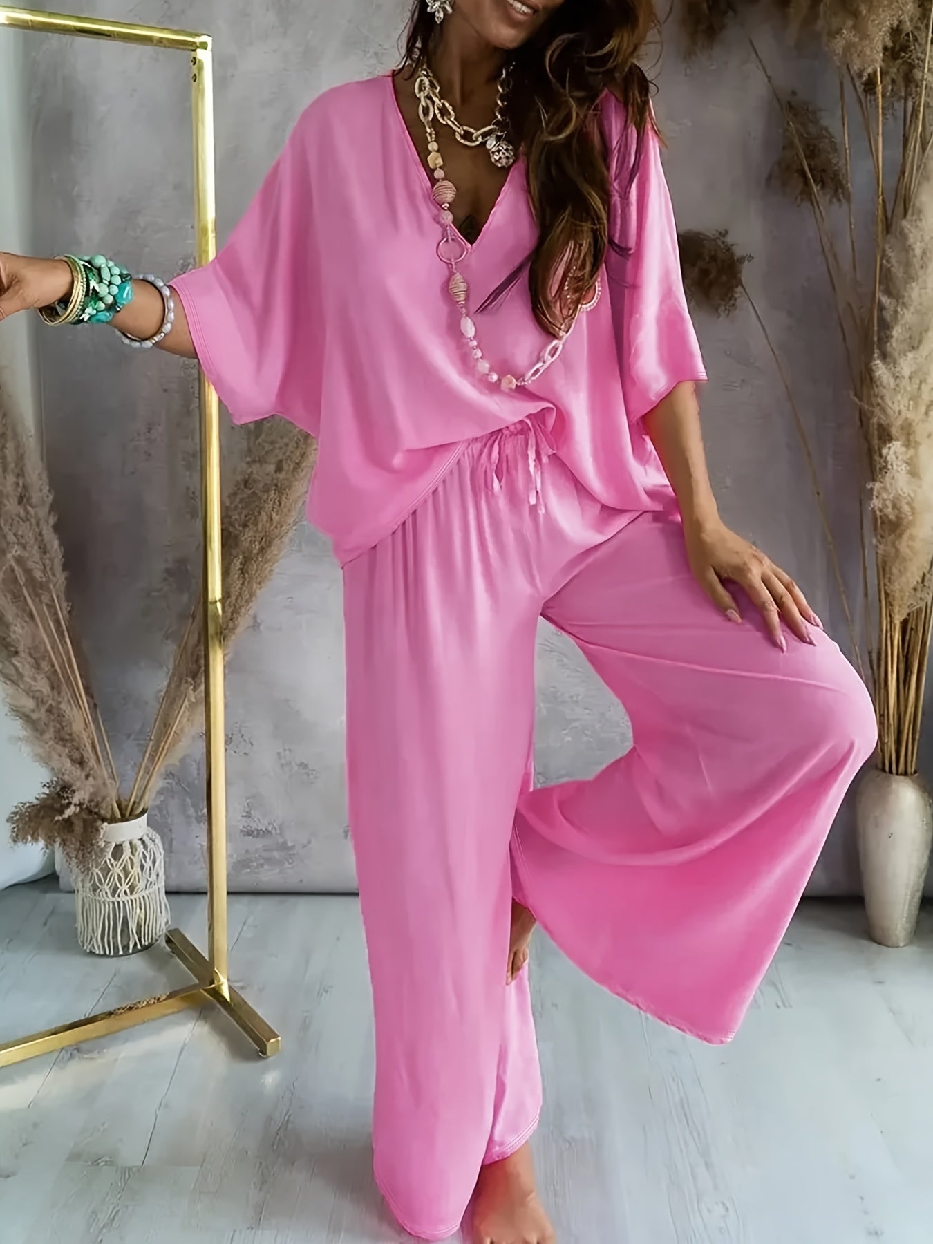Ensemble Deux Pièces Femme Fluide | Confort Chic & Style Bohème