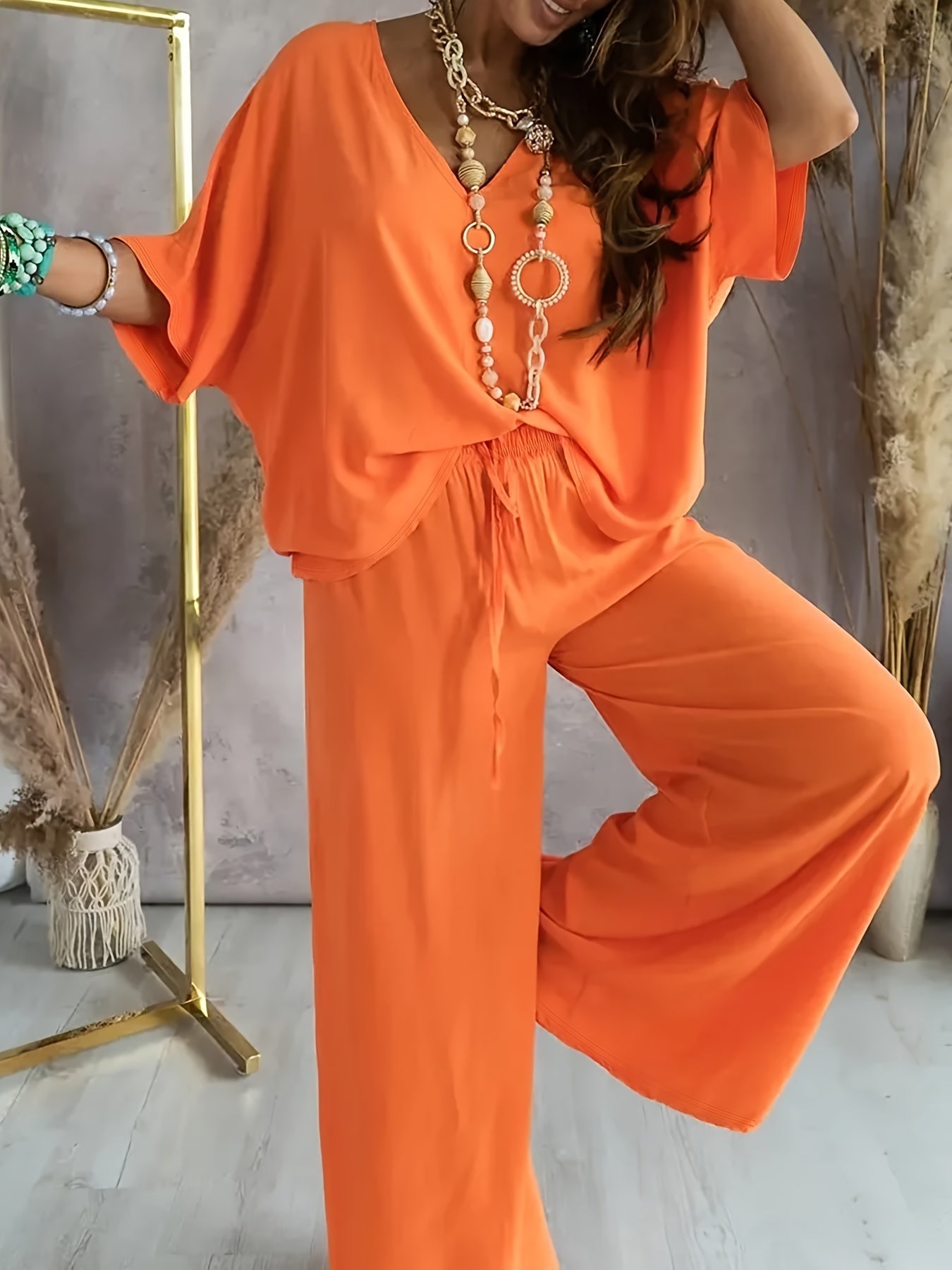 Ensemble Deux Pièces Femme Fluide | Confort Chic & Style Bohème