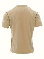 T-shirt Henley à manches courtes pour homme, style western, été 2024