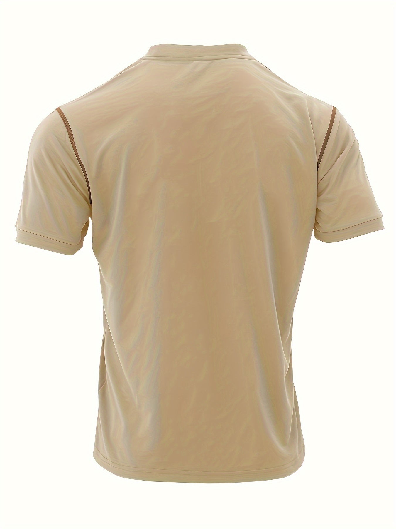 T-shirt Henley à manches courtes pour homme, style western, été 2024