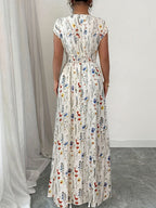 Robe Maxi Fleurie À Col Croisé | Féminine, Fluide Et Raffinée