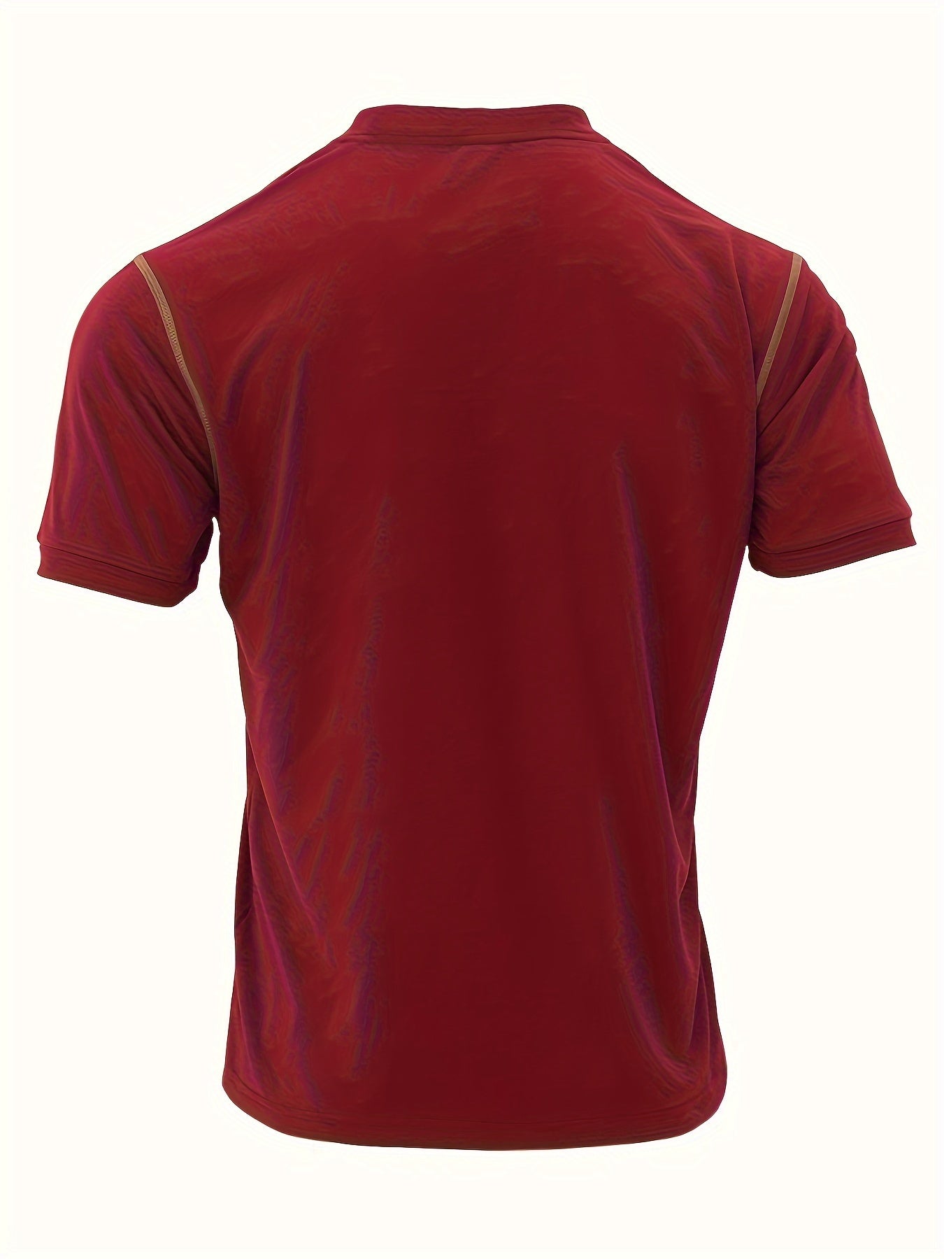 T-shirt Henley à manches courtes pour homme, style western, été 2024