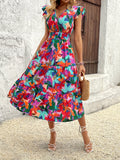 Robe Midi Fleurie Colorée | Élégance Bohème Et Esprit Estival