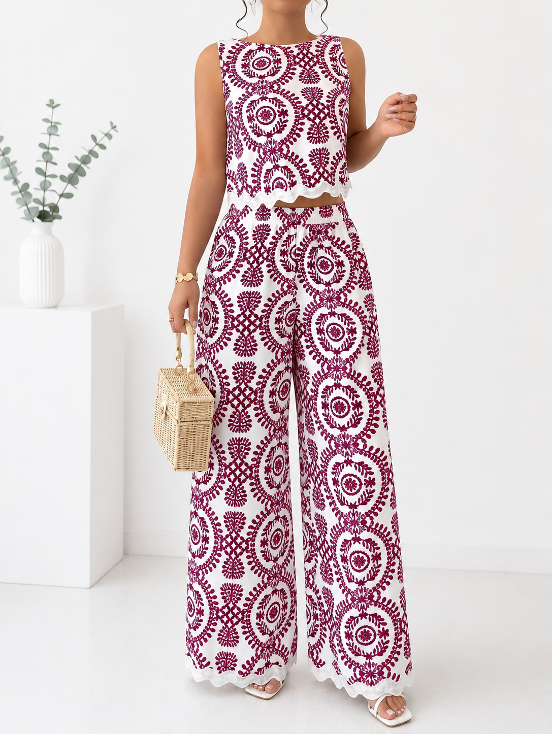 Ensemble Bohème Chic Pour Femme | Élégance Méditerranéenne