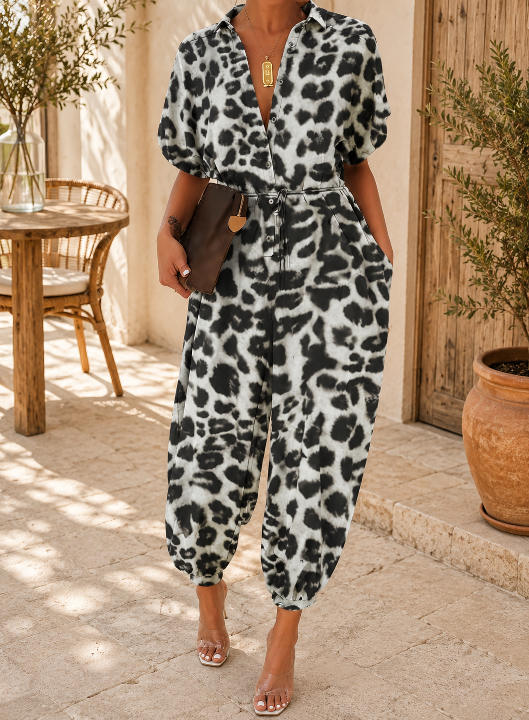 Combinaison Femme Imprimé Léopard | Chic, Moderne Et Confortable