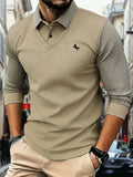 Pull Homme 2-en-1 avec Chemise Intégrée – Élégance Moderne