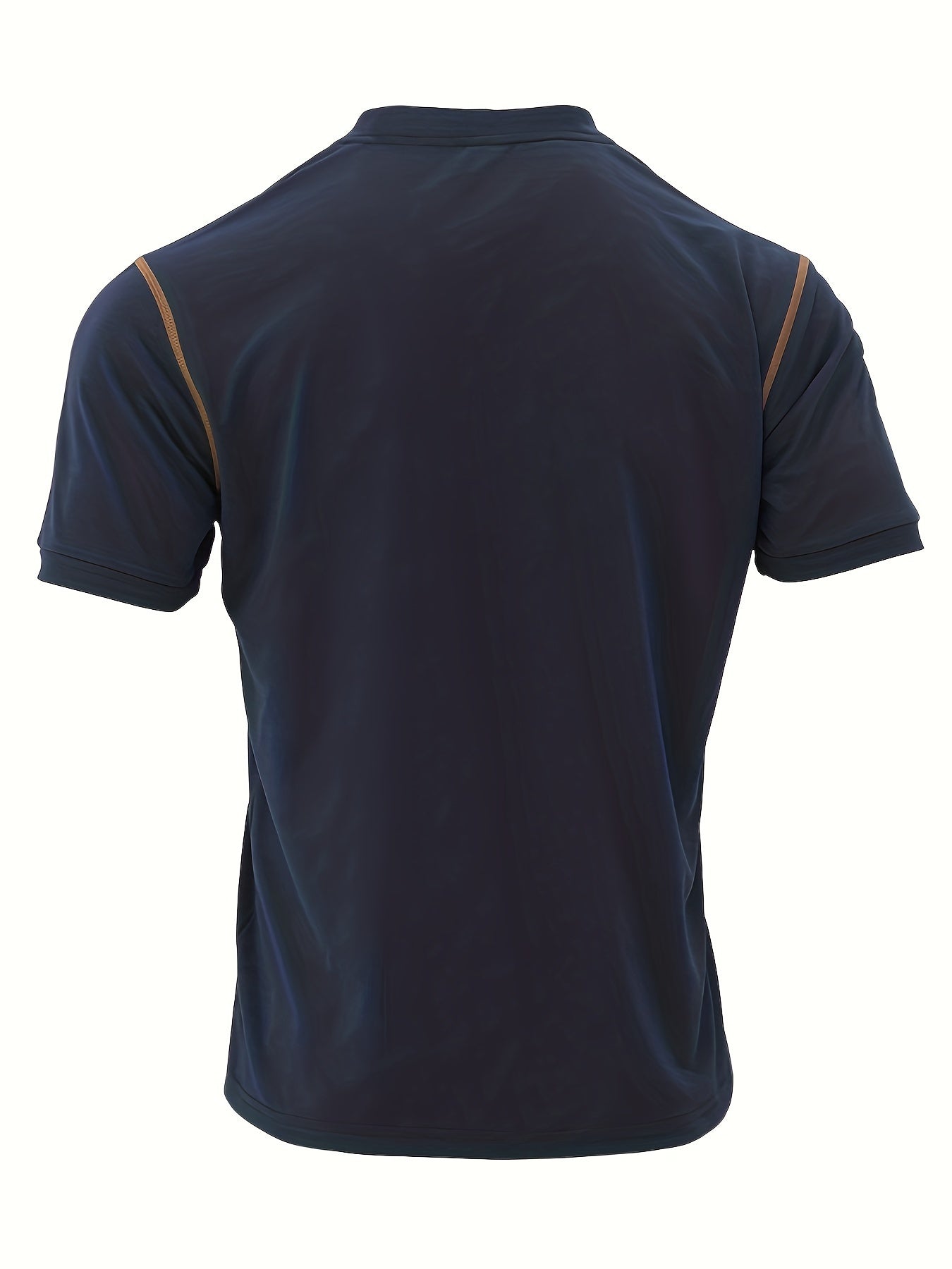 T-shirt Henley à manches courtes pour homme, style western, été 2024
