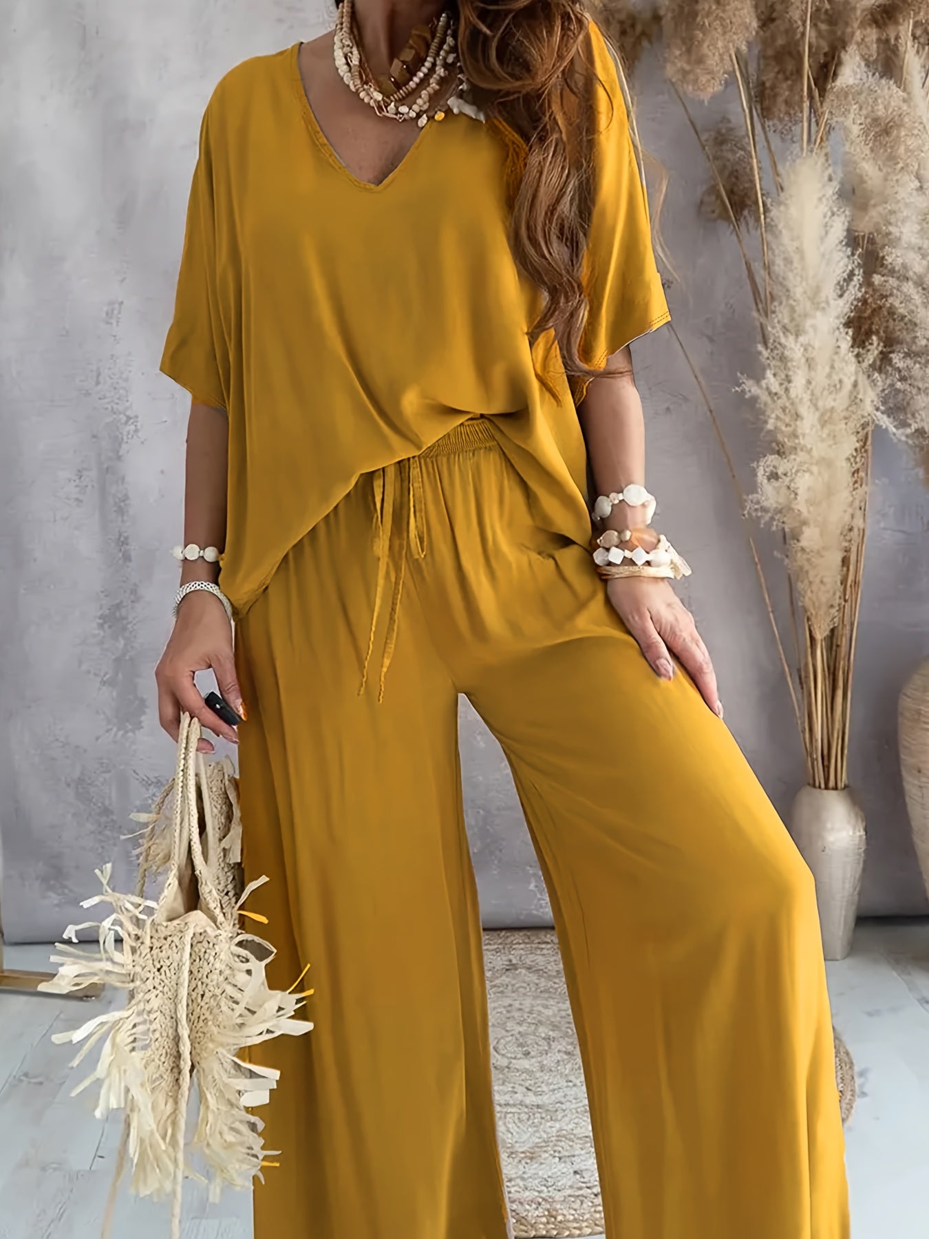 Ensemble Deux Pièces Femme Fluide | Confort Chic & Style Bohème